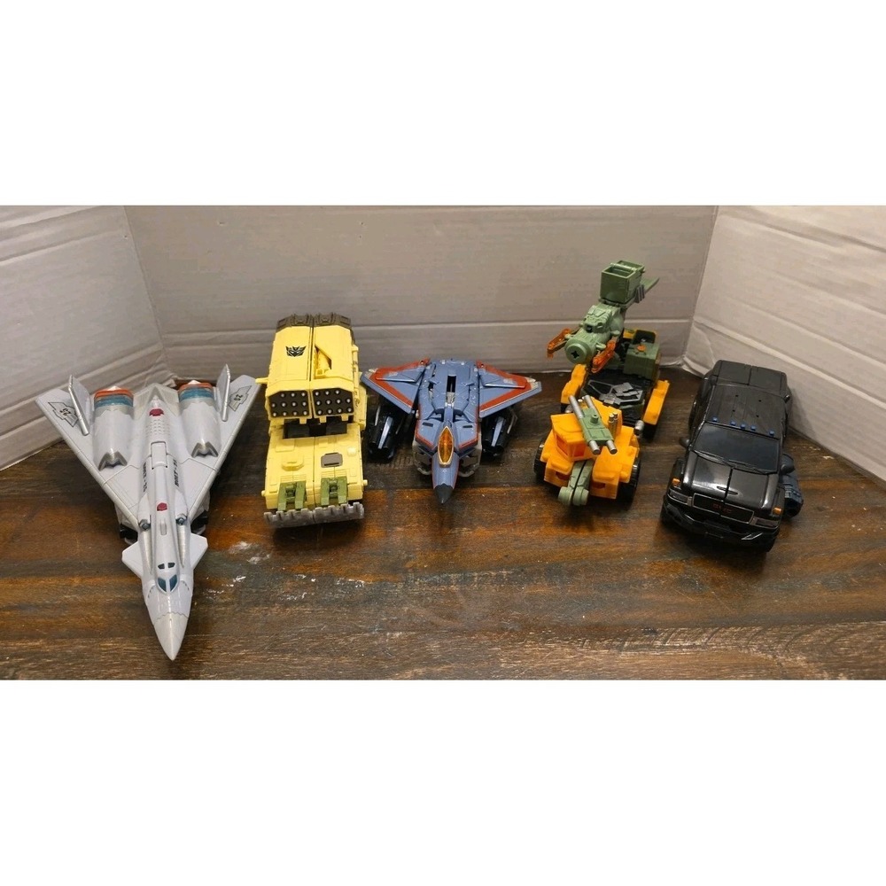 Transformers Lot 5 Ultra Class Silverbolt Voyager Ironhide Thundercracker Jet - Picture 1 of 16